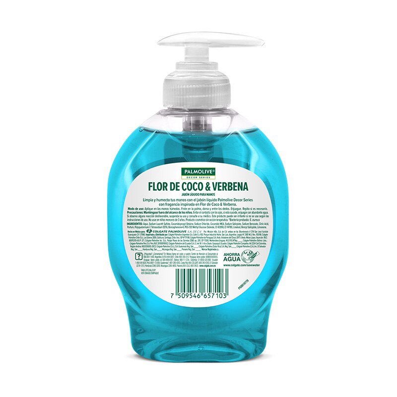 Jabón líquido manos Coco y Verbena Palmolive Decor Series® Jabón líquido manos Coco y Verbena Palmolive Decor Series®