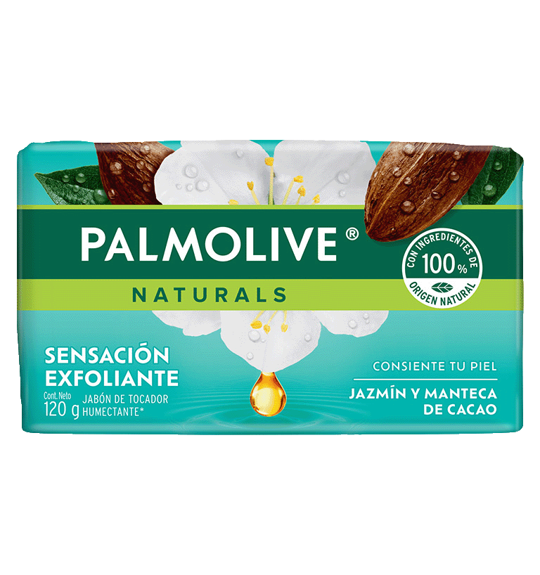 Palmolive® Naturals Delicada Exfoliación Jazmín y Manteca de Cacao Jabón en barra Palmolive® Naturals Delicada Exfoliación Jazmín y Manteca de Cacao Jabón en barra