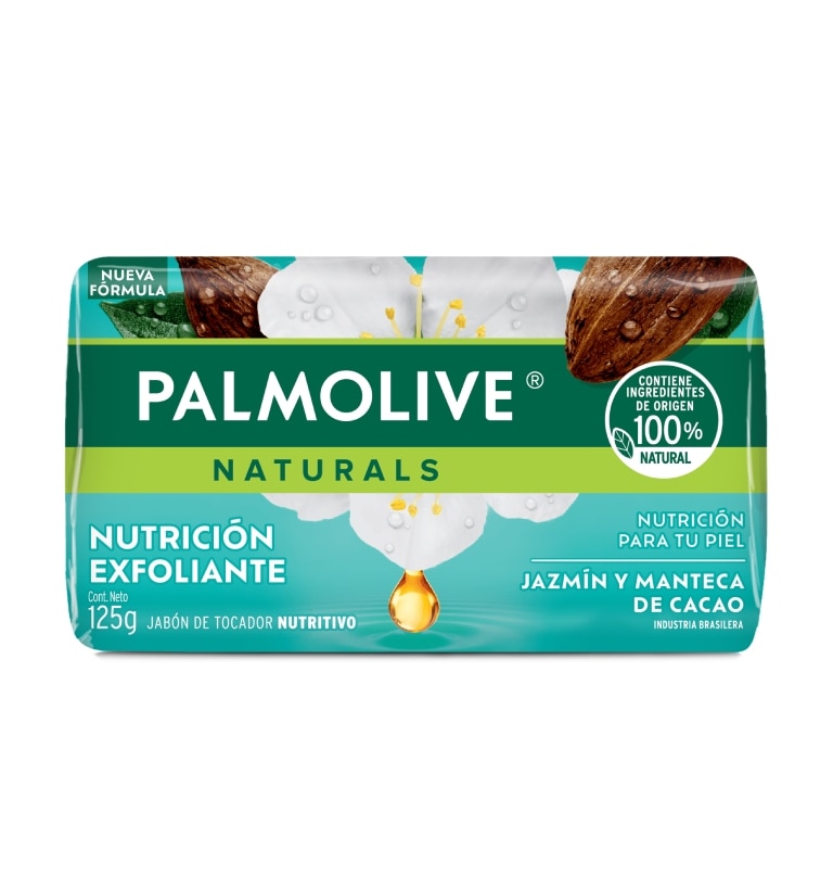 Palmolive® Naturals Delicada Exfoliación Jazmín y Manteca de Cacao Jabón en barra Palmolive® Naturals Delicada Exfoliación Jazmín y Manteca de Cacao Jabón en barra