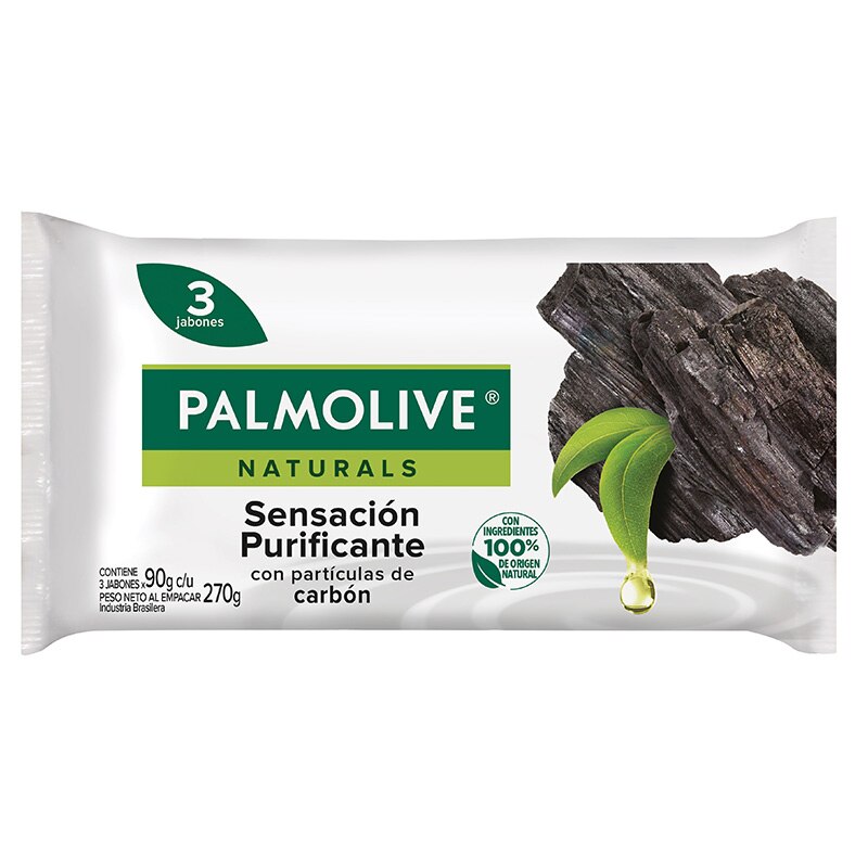 Palmolive® Naturals Sensación Purificante con partículas de carbón Jabón en barra Palmolive® Naturals Sensación Purificante con partículas de carbón Jabón en barra